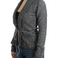 Cavalli Elegant Gray Wool Blend Cardigan