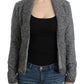 Cavalli Elegant Gray Wool Blend Cardigan