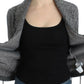 Cavalli Elegant Gray Wool Blend Cardigan