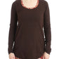 Cavalli Chic Crewneck Silk-Appliqué Sweater