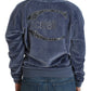 Cavalli Elegant Mock Sweater with Rhinestone Detail