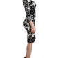 Cavalli Elegant Printed Jersey Sheath Dress