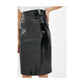 Liu Jo Chic Black Patent Midi Sheath Skirt