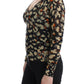 Cavalli Elegant Multicolor V-Neck Wool Jumper