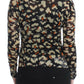 Cavalli Elegant Multicolor V-Neck Wool Jumper