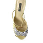 Dolce & Gabbana Crystal Embellished Silk Sandals