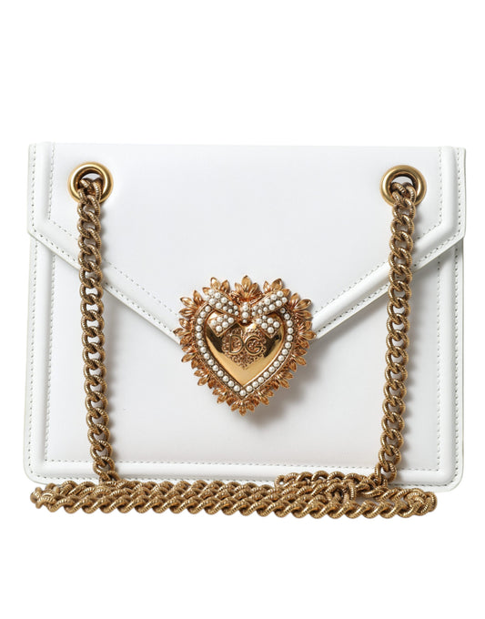 Dolce & Gabbana Devotion Leather Envelope Top Handle Bag