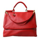 Dolce & Gabbana Elegant Deerskin Medium Shoulder Bag in Red