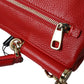 Dolce & Gabbana Elegant Deerskin Medium Shoulder Bag in Red