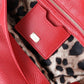 Dolce & Gabbana Elegant Deerskin Medium Shoulder Bag in Red