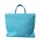 Dolce & Gabbana Elegant Turquoise Gold-Accent Tote Bag