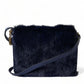 Dolce & Gabbana Exquisite Blue Mink Fur Shoulder Bag