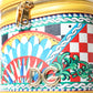 Dolce & Gabbana Chic Sicilian Print Vanity Bag with Gold Accents