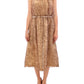 Dolce & Gabbana Elegant Silk Sleeveless Knee-Length Dress