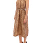 Dolce & Gabbana Elegant Silk Sleeveless Knee-Length Dress