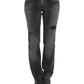 Costume National Chic Gray Straight Leg Denim Delight