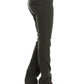 Costume National Chic Green Slim Leg Designer Jeans