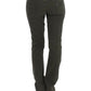 Costume National Chic Green Slim Leg Designer Jeans