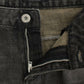 Costume National Sleek Gray Straight Leg Distressed Jeans