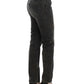 Costume National Sleek Gray Straight Leg Distressed Jeans