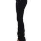 Costume National Elegant Black Straight Leg Jeans