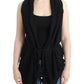 Costume National Chic Sleeveless Knitted Vest Cardigan