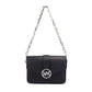 Michael Kors Carmen Medium Black Animal Print Embossed Leather Convertible Bag