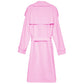 Hinnominate Chic Double-Breasted Pink Trench Coat