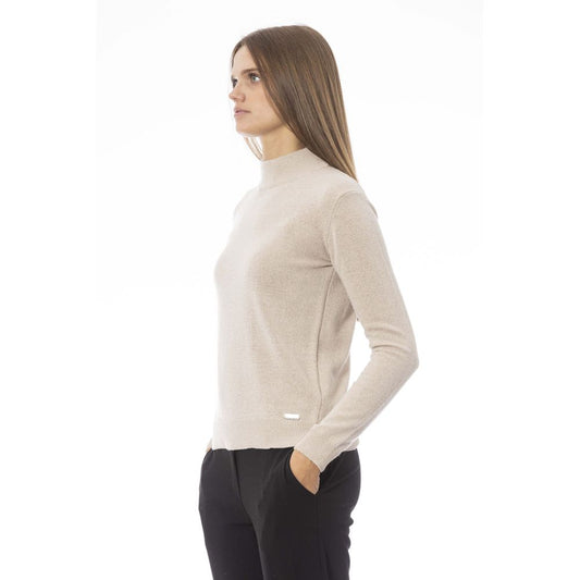 Baldinini Trend Beige Cashmere Women Sweater