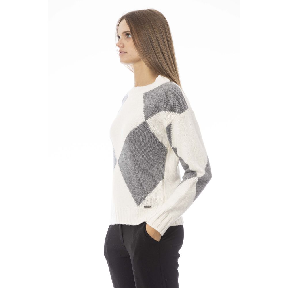 Baldinini Trend Gray Wool Women Sweater