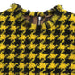 Dolce & Gabbana Houndstooth Knitted Chic Yellow Mini Skirt