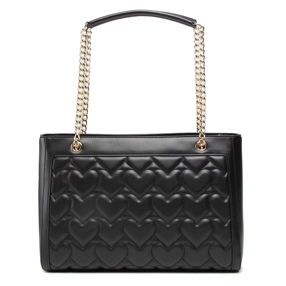 Love Moschino Chic Heart Motif Faux Leather Shopper