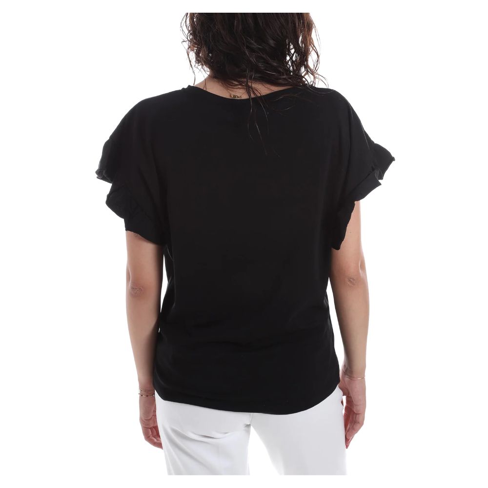 Yes Zee Chic Bat Sleeve Cotton Top with Ruffles