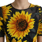 Dolce & Gabbana Summery Sunflower A-Line Midi Dress