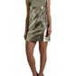 Dolce & Gabbana Elegant Silver Sequined Mini Dress