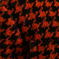 Dolce & Gabbana Elegant Houndstooth Long Coat in Vibrant Orange