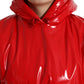 Dolce & Gabbana Chic Shiny Red Cropped Jacket