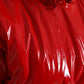 Dolce & Gabbana Chic Shiny Red Cropped Jacket