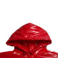 Dolce & Gabbana Chic Shiny Red Cropped Jacket