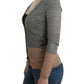 Costume National Elegant Gray Acrylic & Wool Cardigan