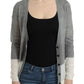 Costume National Chic Gray Lightweight Cardigan