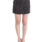 Costume National Chic Wool Blend Mini Skirt in Gray