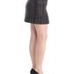 Costume National Chic Wool Blend Mini Skirt in Gray