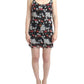 Costume National Multicolor Silk Floral Mini Dress