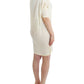 Costume National Chic White Modal Above-Knee Dress