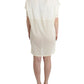 Costume National Chic White Modal Above-Knee Dress