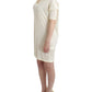 Costume National Chic White Modal Above-Knee Dress