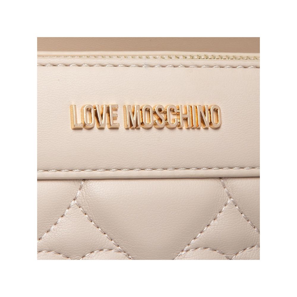 Love Moschino Chic Heart Motif Faux Leather Shopper