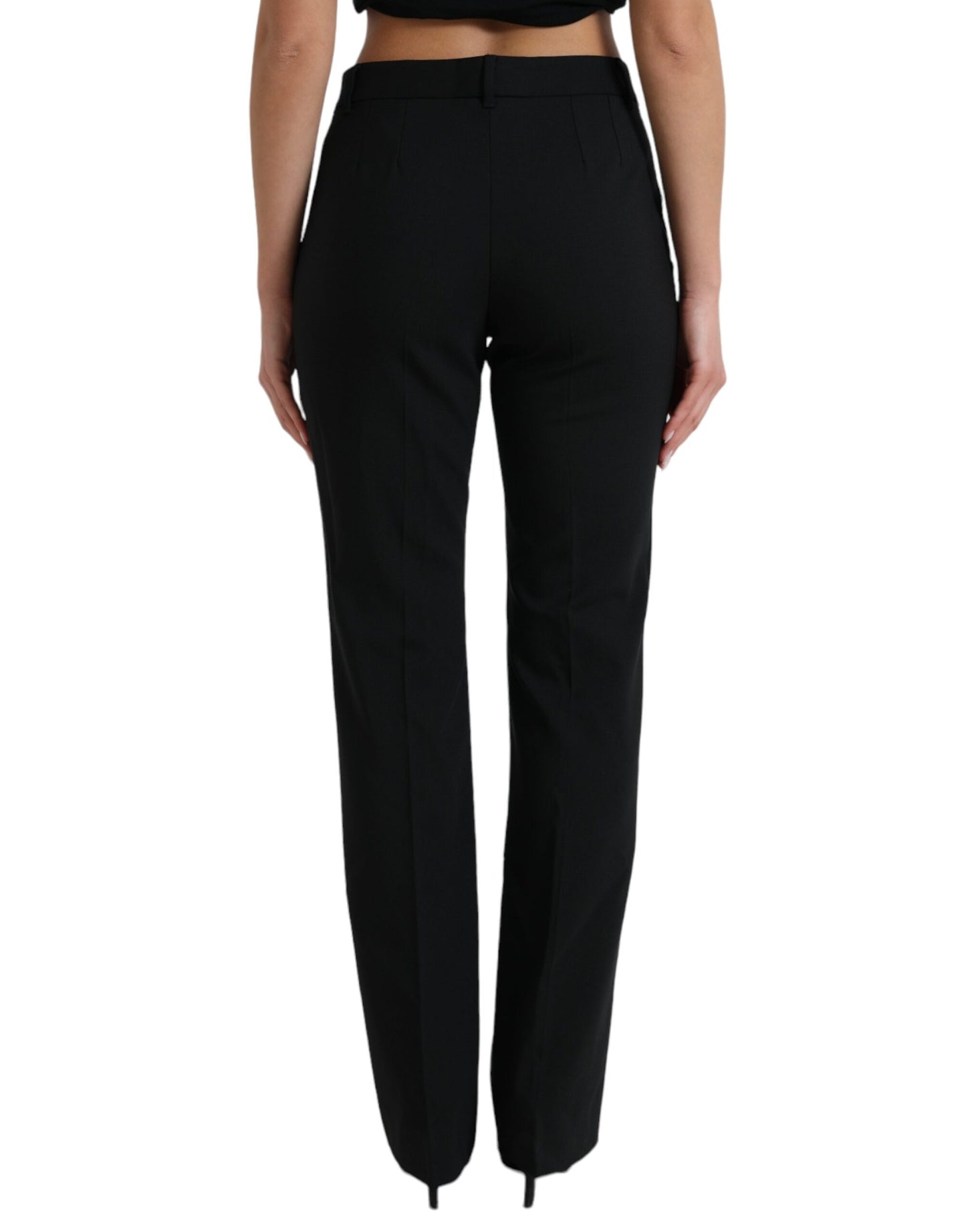 Dolce & Gabbana Elegant High-Waist Tapered Wool Pants