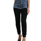 Dolce & Gabbana Chic High Waist Skinny Pants with Denim Shorts